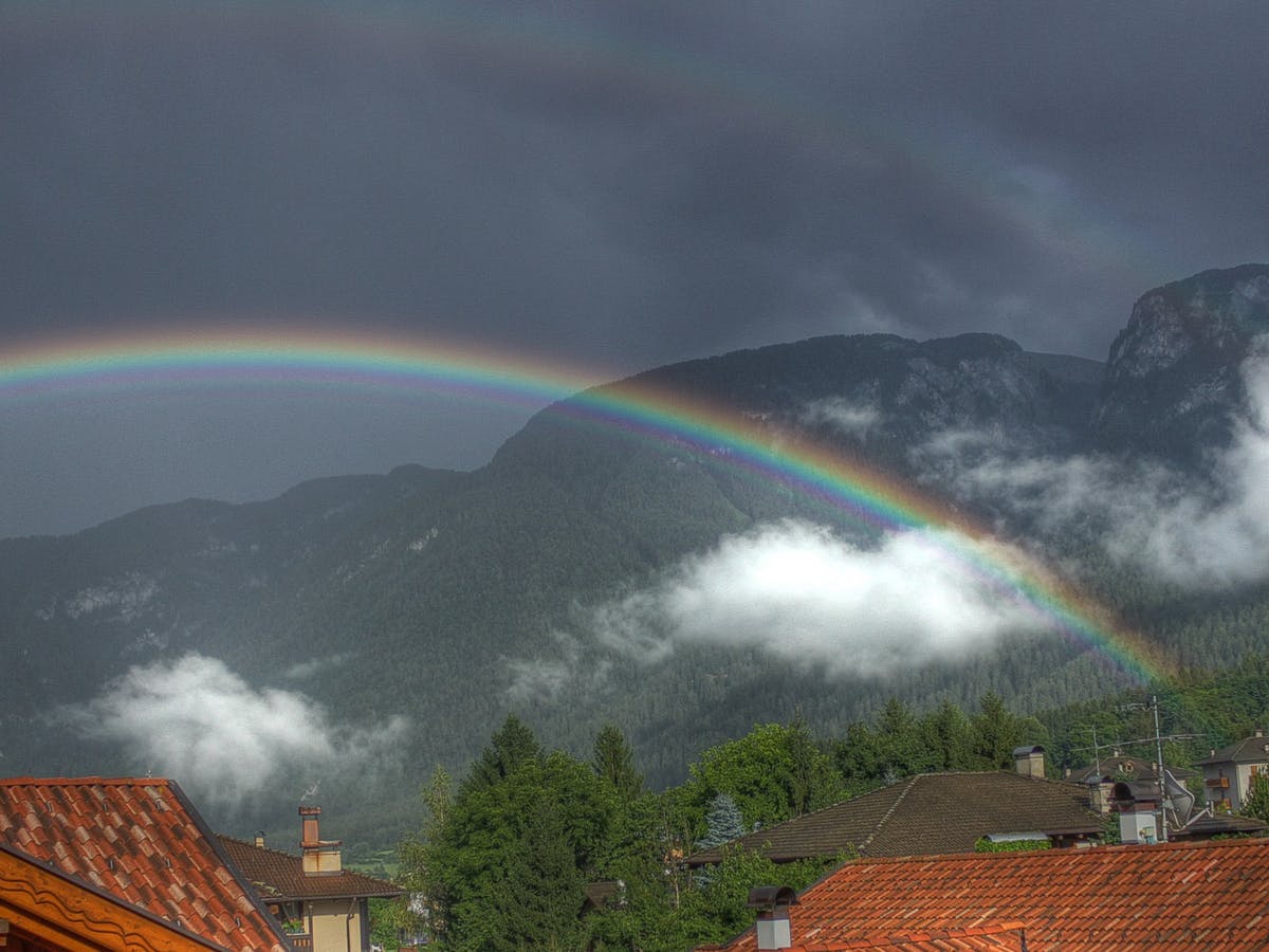 ¿Cómo se forma un arcoíris?
